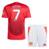 Officiële Voetbalshirt + Korte Broek Manchester United Mount 7 Thuis 2024-25 - Kids